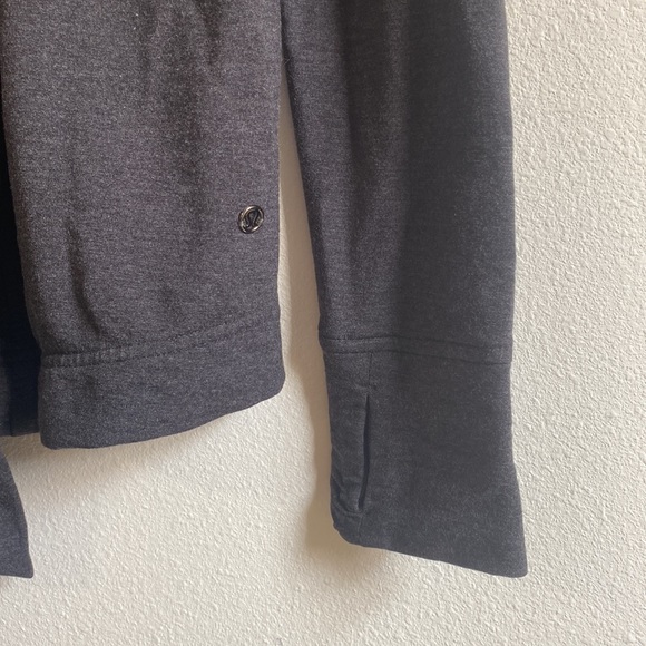 Lululemon Coast Wrap Heathered Gray Size 4 Cardigan Sweater - Picture 3 of 6